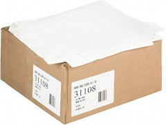 Tatco - Paper Table Cover, Embossed, with Plastic Liner, 54" x 108", White, 20/Carton - Exact Tool & Supply