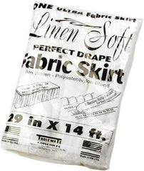 Tablemate Products - Table Set Plastic Banquet Roll, Table Cover, 40" x 100', White - Exact Tool & Supply