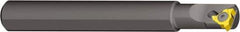 Vargus - Internal/External Thread, Left Hand Cut, 16mm Shank Width x 0.6" Shank Height Indexable Threading Toolholder - 100mm OAL, 2IL/2ER Insert Compatibility, OVR Toolholder, Series Miniature Round Shank - Exact Tool & Supply
