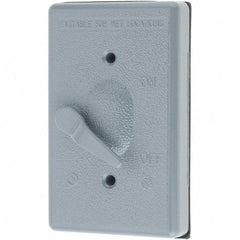Leviton - Electrical Outlet Box Aluminum\xB6Zinc Device Cover - Exact Tool & Supply