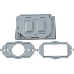 Leviton - Electrical Outlet Box Aluminum Device Cover - Exact Tool & Supply