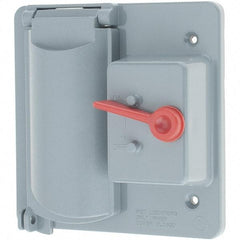 Leviton - Electrical Outlet Box Polycarbonate Device Cover - Exact Tool & Supply