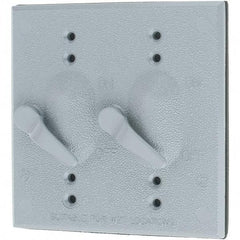Leviton - Electrical Outlet Box Aluminum\xB6Zinc Device Cover - Exact Tool & Supply