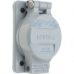 Leviton - Straight Blade Receptacles   Receptacle Type: Single Receptacle    Grade: Industrial - Exact Tool & Supply