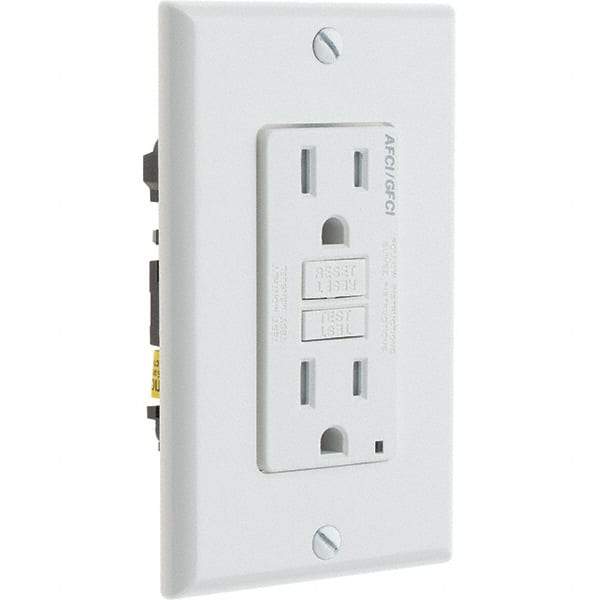 Leviton - GFCI Receptacles Grade: Commercial Color: White - Exact Tool & Supply