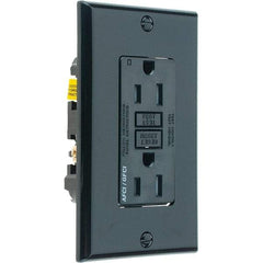 Leviton - GFCI Receptacles Grade: Commercial Color: Black - Exact Tool & Supply