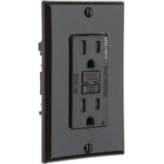 Leviton - GFCI Receptacles Grade: Commercial Color: Brown - Exact Tool & Supply