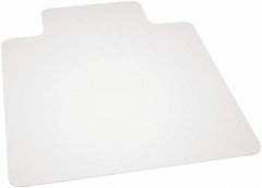 Ability One - 60" Long x 46" Wide, Chair Mat - Rectangular, Beveled Edge Style - Exact Tool & Supply