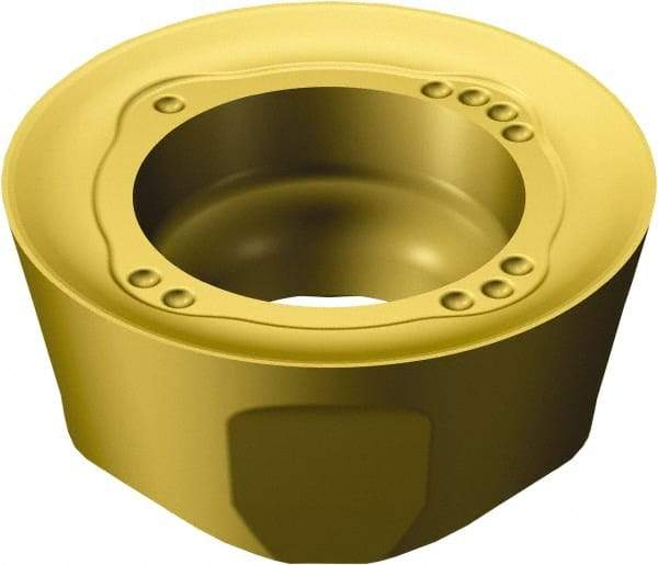 Sandvik Coromant - 6001045 ML Grade S40T Carbide Milling Insert - TiCN/Al2O3/TiN Finish, 4.5mm Thick, 10mm Inscribed Circle, 5mm Corner Radius - Exact Tool & Supply