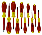 Insulated Torx® Screwdriver Set T6 - T30. 10 Pieces - Exact Tool & Supply