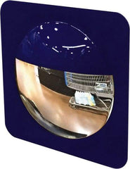 Se-Kure Domes&Mirrors - Indoor Square Convex Safety, Traffic & Inspection Mirrors - Acrylic Lens, 8" Diam, 8' Max Covered Distance - Exact Tool & Supply