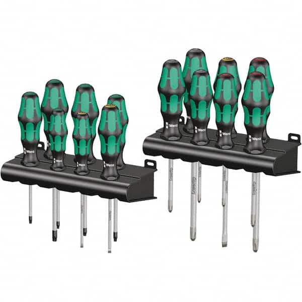 Wera - Screwdriver Sets Screwdriver Types Included: Phillips; Pozidriv; Slotted; Torx Number of Pieces: 14 - Exact Tool & Supply
