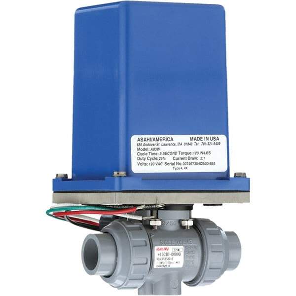 Asahi/America - Actuated Ball Valves   Actuator Type: Electric    Pipe Size: 1 (Inch) - Exact Tool & Supply