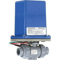 Asahi/America - Actuated Ball Valves   Actuator Type: Electric    Pipe Size: 1 (Inch) - Exact Tool & Supply