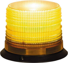 Buyers Products - 8 Joules, 80 FPM, 1" Pipe & 3-Bolt Mount Emergency Strobe Light Assembly - Powered by 12 to 24 Volts, Amber - Exact Tool & Supply
