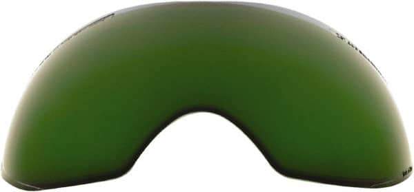Save Phace - 11" Wide x 3-3/4" High, Lens Shade 5, Polycarbonate Lens - 5/8" Thick, Green, Inside Mount - Exact Tool & Supply
