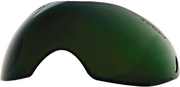 Save Phace - 11" Wide x 3-3/4" High, Lens Shade 3, Polycarbonate Lens - 5/8" Thick, Green, Inside Mount - Exact Tool & Supply