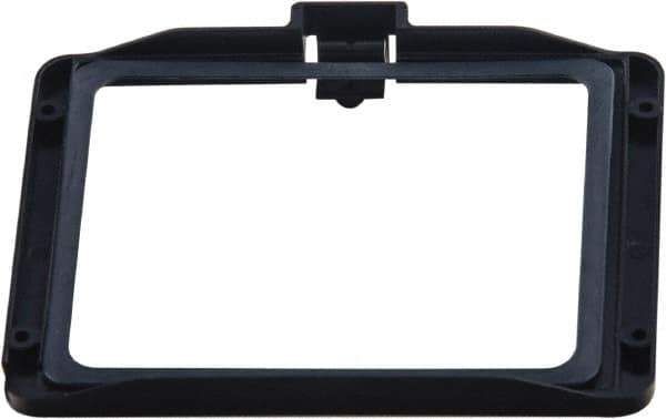 Save Phace - 3.74" Wide x 1.42" High, ABS Plastic Cover Plate - 1/4" Thick, Clear, Inside Mount - Exact Tool & Supply