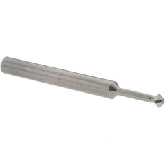 Accupro - 5/32° 5/32" Cut Diam, 0.078" Cut Width, 3/16" Shank, Solid Carbide Double-Angle Cutter - Exact Tool & Supply