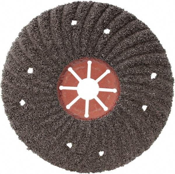 Camel Grinding Wheels - 4-1/2" Diam 7/8" Hole 60 Grit Fiber Disc - Medium Grade, Silicon Carbide, 8,500 Max RPM, Series Semi Flex Red Fiber - Exact Tool & Supply