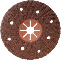 Camel Grinding Wheels - 5" Diam 7/8" Hole 36 Grit Fiber Disc - Medium Grade, Aluminum Oxide, 12,250 Max RPM, Series Semi Flex Red Fiber - Exact Tool & Supply