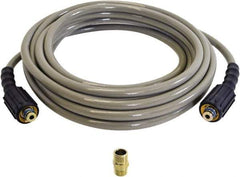 Simpson - 3,100 Max psi Fixed Pressure Washer Hose - 25' Long, Polyurethane, Female - Exact Tool & Supply