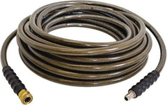 Simpson - 4,500 Max psi Fixed Pressure Washer Hose - 50' Long, Polyurethane, NPT, Female & Male - Exact Tool & Supply