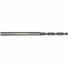 Emuge - 0.85mm, 140° Point, Solid Carbide Micro Drill Bit - Exact Tool & Supply