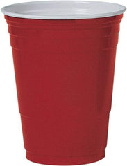 Solo - Plastic Party Cold Cups, 16 oz - Red - Exact Tool & Supply