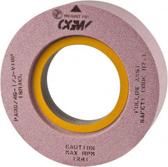 Camel Grinding Wheels - 20" Diam x 10" Hole x 6" Thick, I Hardness, 46 Grit Surface Grinding Wheel - Silicon Carbide, Type 7, Coarse Grade, Vitrified Bond, Two-Side Recess - Exact Tool & Supply