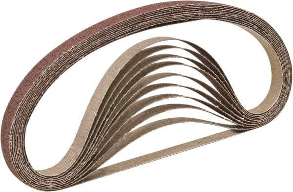 Camel Grinding Wheels - 1" Wide x 30" OAL, 100 Grit, Aluminum Oxide Abrasive Belt - Aluminum Oxide, Fine, Coated, X Weighted Cloth Backing, Dry, Series A3 - Exact Tool & Supply