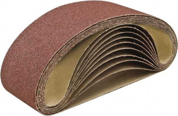 Camel Grinding Wheels - 1" Wide x 42" OAL, 240 Grit, Aluminum Oxide Abrasive Belt - Aluminum Oxide, Very Fine, Coated, X Weighted Cloth Backing, Dry, Series A3 - Exact Tool & Supply