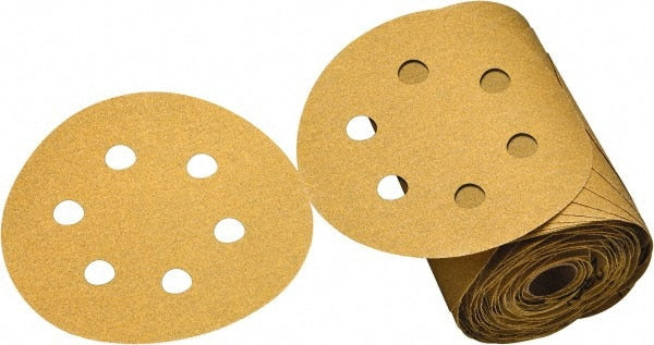 3M - 6" Diam, 80 Grit Aluminum Oxide Adhesive PSA Disc - Exact Tool & Supply