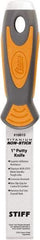 Clauss - 1" Wide Point Edge Blade Stainless Steel Putty Knife - Stiff, Cushioned Grip / Hammerhead ABS/TPR Handle, 8.46" OAL - Exact Tool & Supply