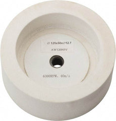 Value Collection - 120 Grit Aluminum Oxide Bench & Pedestal Grinding Wheel - 5" Diam x 1/2" Hole x 2" Thick, 3450 Max RPM, I Hardness, Fine Grade , Vitrified Bond - Exact Tool & Supply