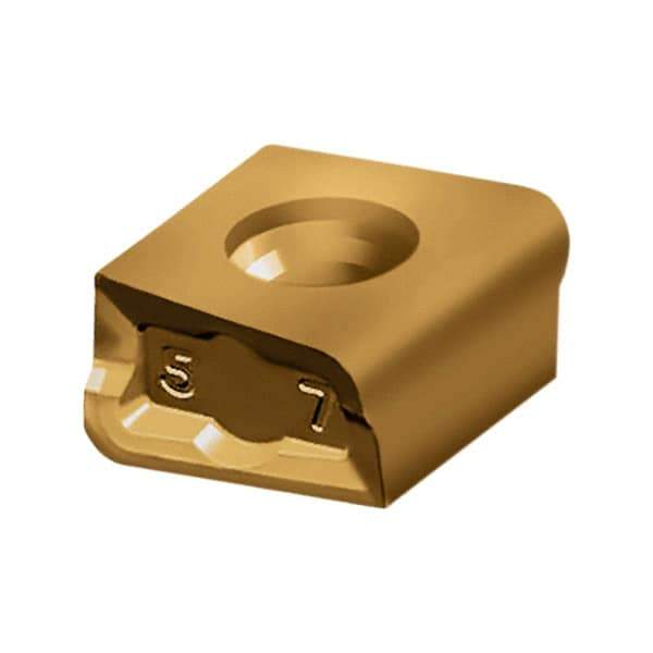 Walter - LNHU100508 F57T Grade WKP25S Carbide Milling Insert - TiCN/Al2O3/TiCN Finish, 0.2165" Thick, 0.8mm Corner Radius - Exact Tool & Supply