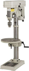 Enco - 330mm Swing, Step Pulley Drill Press - 16 Speed, 3/4 hp, Single Phase - Exact Tool & Supply