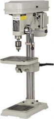 Enco - 346mm Swing, Step Pulley Drill Press - 16 Speed, 1 hp, Single Phase - Exact Tool & Supply