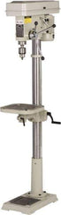 Enco - 346mm Swing, Step Pulley Drill Press - 16 Speed, 3/4 hp, Single Phase - Exact Tool & Supply