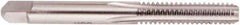 Regal Cutting Tools - 1-1/4 - 7 UNC 3B 4 Flute Bright Finish High Speed Steel Straight Flute Standard Hand Tap - Bottoming, Left Hand Thread, 5-3/4" OAL, 2-9/16" Thread Length, H4 Limit, Oversize - Exact Tool & Supply