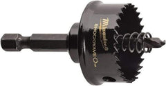 Milwaukee Tool - 1-1/8" Diam, 5/8" Cutting Depth, Hole Saw - Bi-Metal Saw, Toothed Edge - Exact Tool & Supply