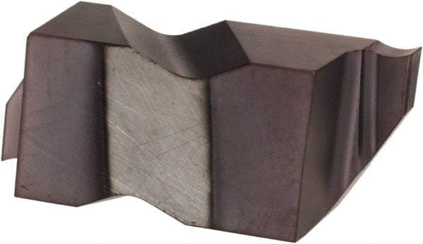 Hertel - 3047IG K Grade HC215, 1.19mm Cutting Width Carbide Grooving Insert - 1.9mm Max Depth of Cut, Right Hand, TiAlN Finish - Exact Tool & Supply