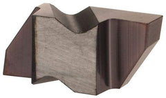 Hertel - 2094IG Grade HC215, 2.39mm Cutting Width Carbide Grooving Insert - 2.79mm Max Depth of Cut, Right Hand, TiAlN Finish - Exact Tool & Supply