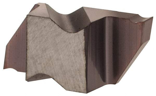 Hertel - 3M150IG K Grade HC215, 1.5mm Cutting Width Carbide Grooving Insert - 3.05mm Max Depth of Cut, Right Hand, TiAlN Finish - Exact Tool & Supply