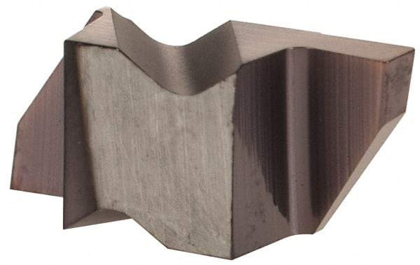 Hertel - 2047IG Grade HC215, 1.19mm Cutting Width Carbide Grooving Insert - 1.27mm Max Depth of Cut, Left Hand, TiAlN Finish - Exact Tool & Supply