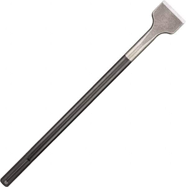 DeWALT - 2" Head Width, 16" OAL, 7/8" Shank Diam, Scaling Chisel - SDS Max Drive, SDS Max Shank, Steel - Exact Tool & Supply