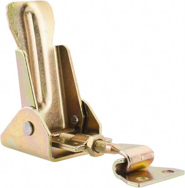 Value Collection - 3-13/32" Long x 1-3/16" Wide, Adjustable Toggle Latch - Steel, with Yellow Chromate Finish - Exact Tool & Supply
