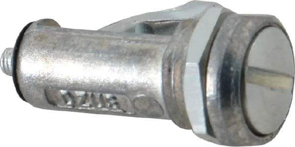 Dzus - 1/4 Turn Pawl Latch - 0.050 to 0.450 Grip, Zinc Plated Steel - Exact Tool & Supply