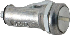 Dzus - 1/4 Turn Pawl Latch - 0.050 to 0.450 Grip, Zinc Plated Steel - Exact Tool & Supply