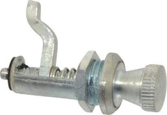 Dzus - 1/4 Turn Pawl Latch - 0.375 to 0.750 Grip, Zinc Plated Steel - Exact Tool & Supply